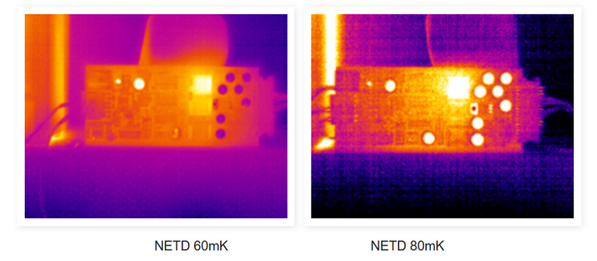 NETD thermal image comparison