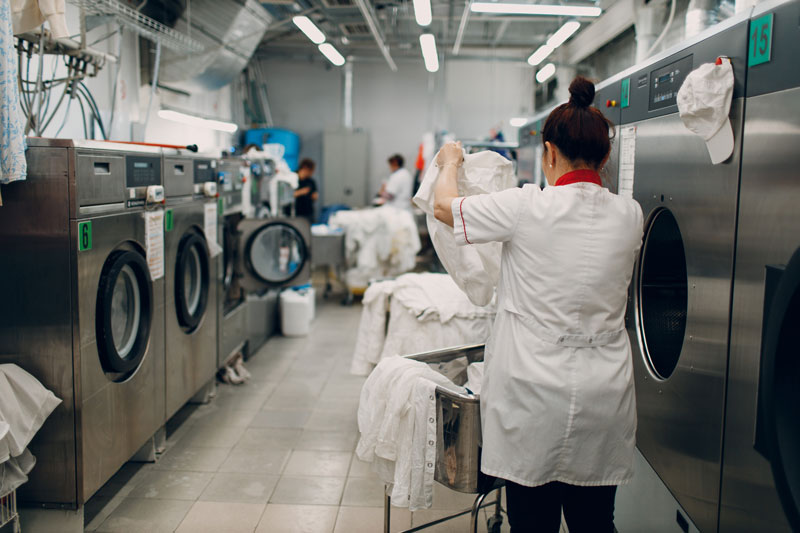 fire safety in industrial laundry facilities