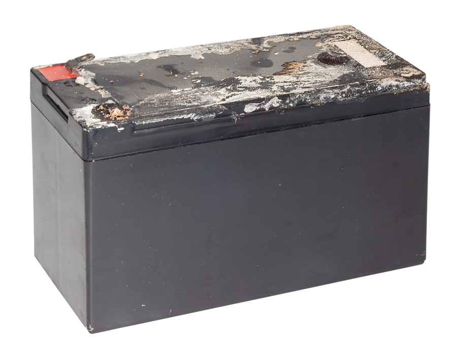 lithium ion battery that has been over heated and caught fire