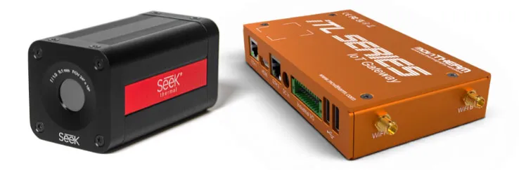 1 seek camera and 1 itl gateway package Scalable Seek G300 thermal monitoring system supporting one camera through a single iTL monitoring gateway.